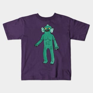 Part of the Halloween Hunk series - Swamp thing Kids T-Shirt